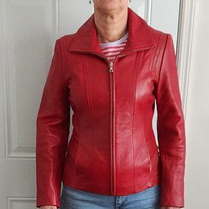 Women's Jones Red Leather jacket